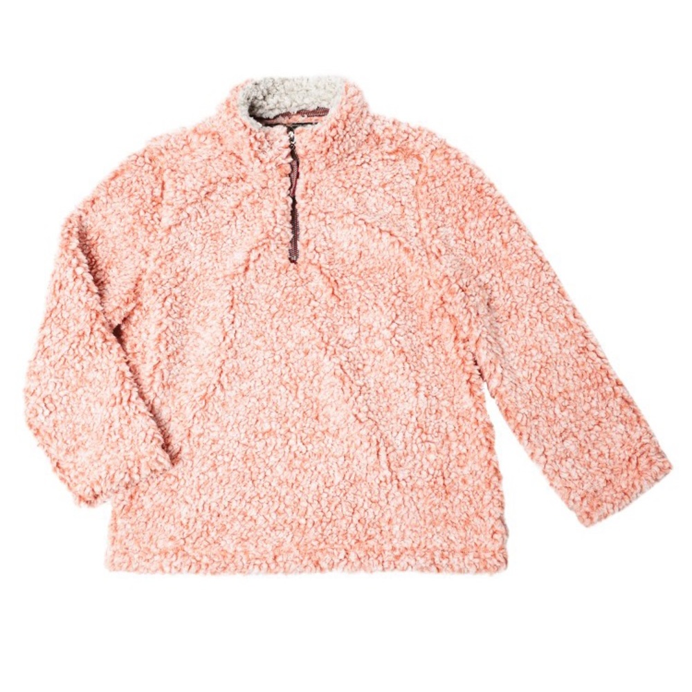 Pink/orange true grit pullover